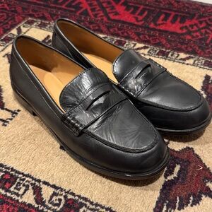 Madewell Grayson Penny Loafer Classic True Black Leather Loafers Timeless Shoes